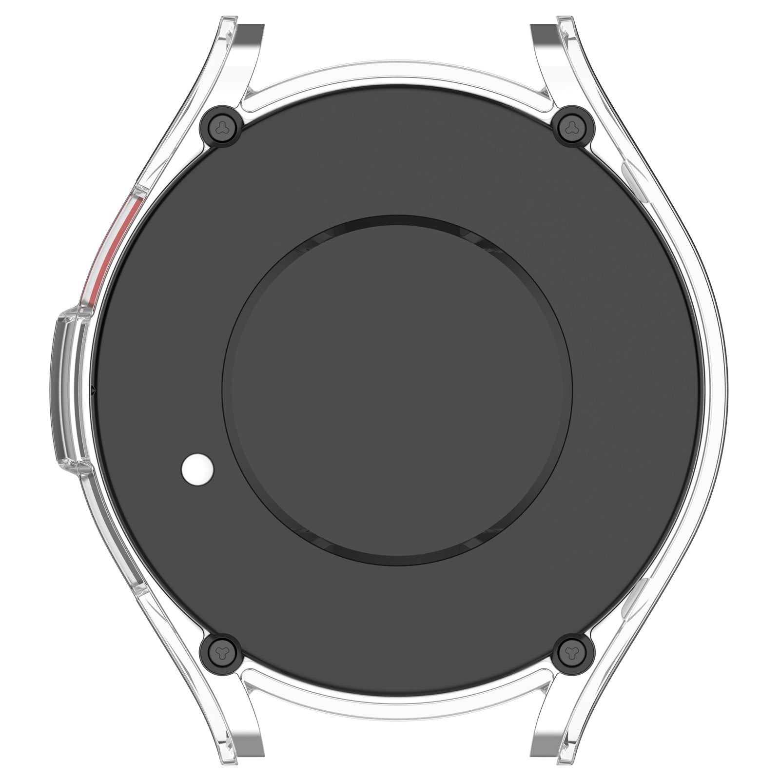 Hårdt pc-cover til Samsung Galaxy Watch6 Classic 43 mm, udhulet halvt indpakket beskyttelsescover - gennemsigtig Hårdt pc-cover til Samsung Galaxy Watch6 Classic 43 mm, udhulet halvt indpakket beskyttelsescover - gennemsigtig
